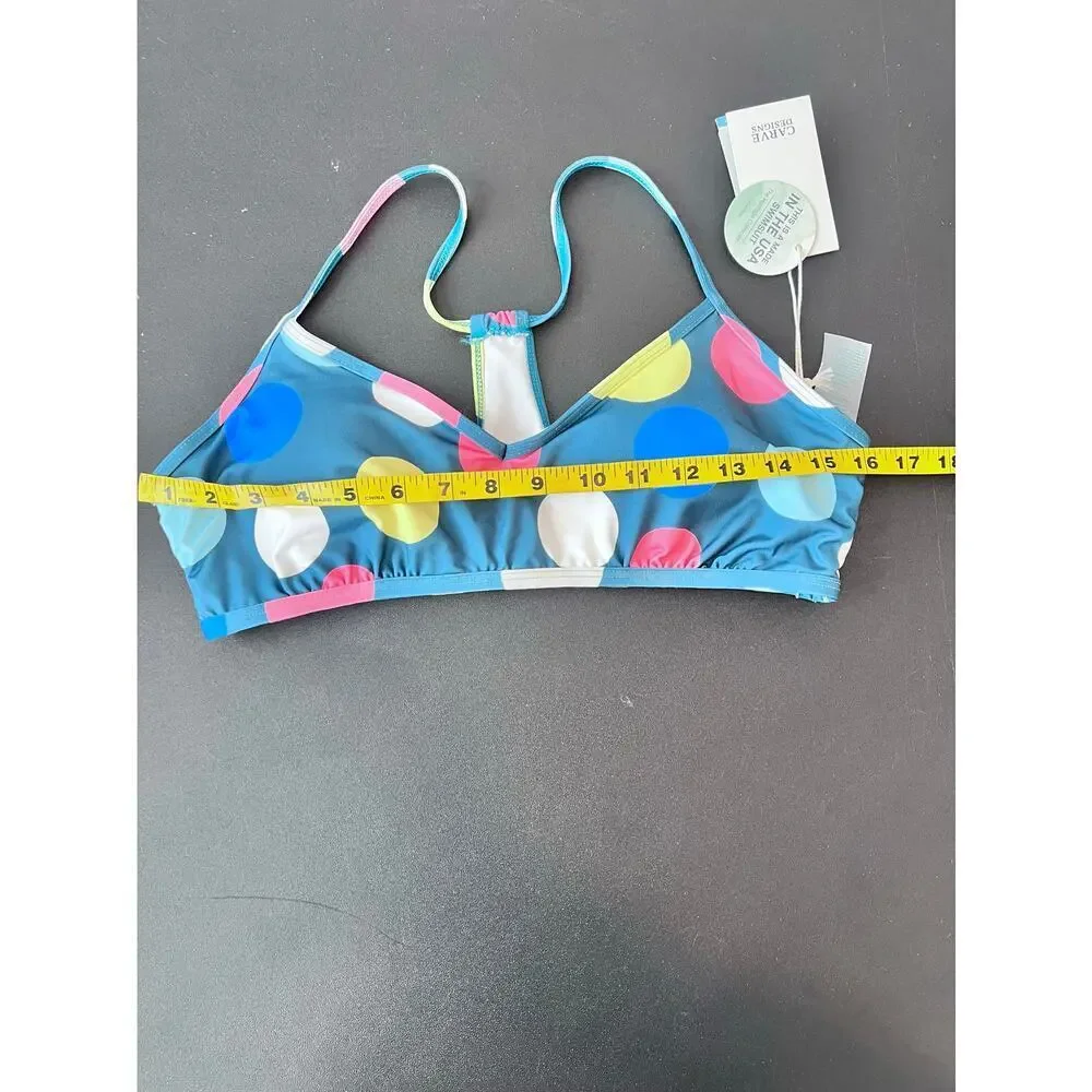 CARVE DESIGNS STINSON HERITAGE BATHING SUIT RACER BACK TOP RETRO DOT NWT - Picture 14 of 15